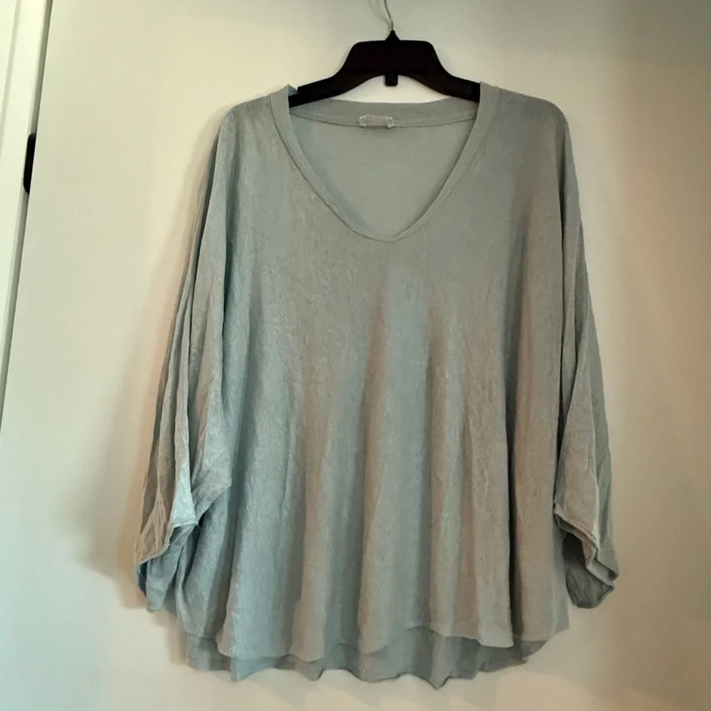Poetry Lagenlook Linen Lightweight Top Size 18 - Picture 2 of 5
